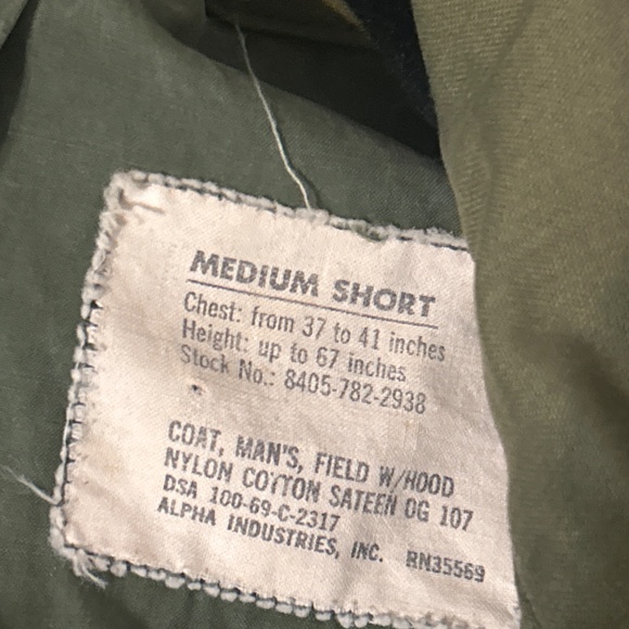 Vintage 1960’s Vietnam US Army field jacket - Picture 5 of 7